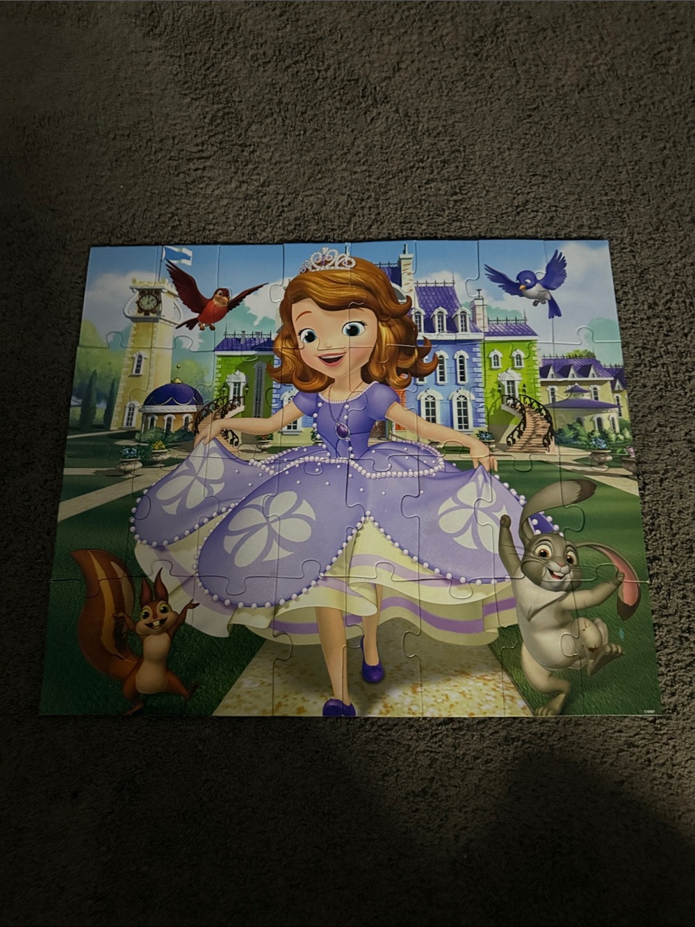 Sofia the First 32-piece Puzzle - Purple Princess Dress